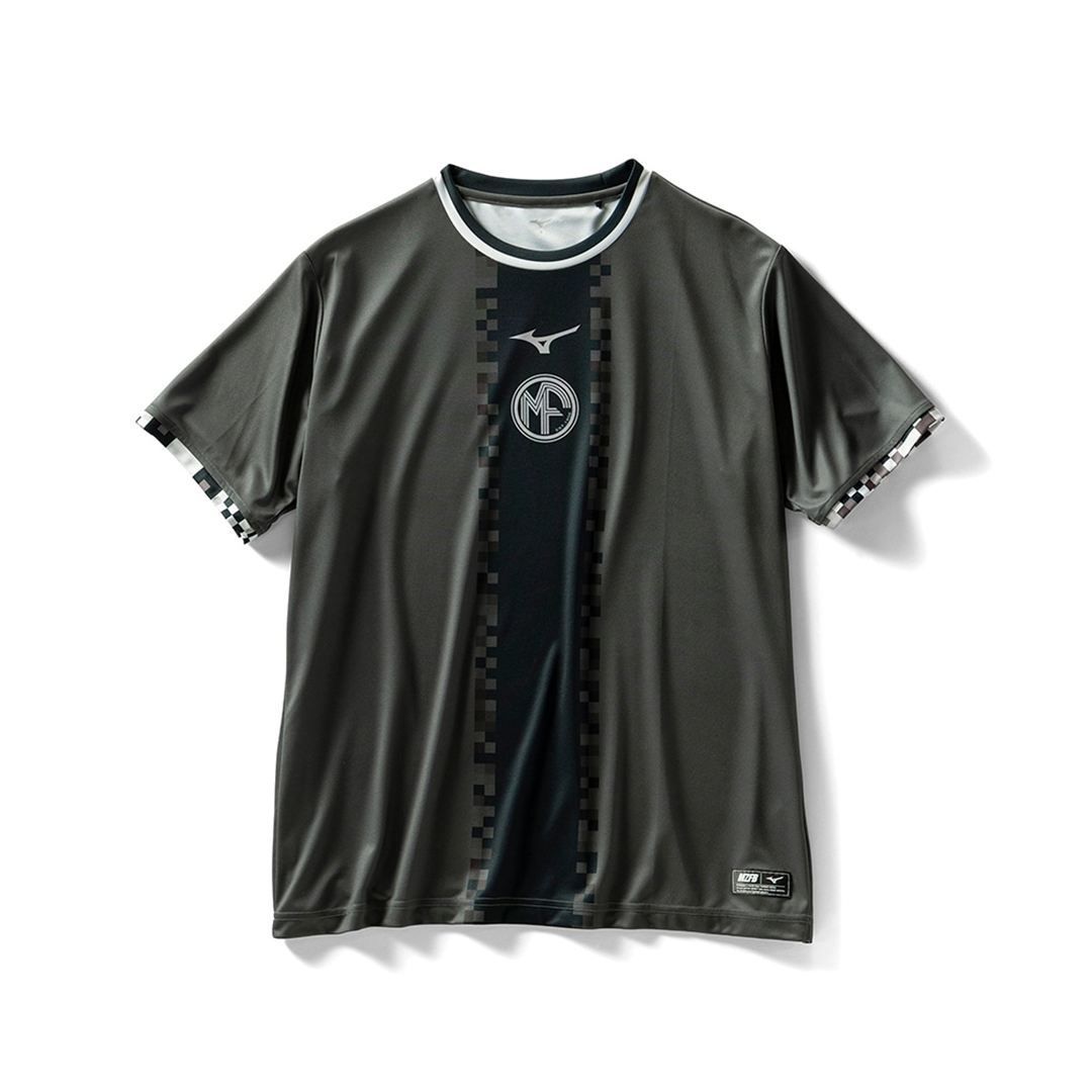MZFB フットボールTシャツ チャコール S