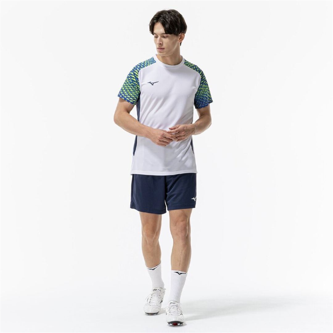 フィールドシャツ ホワイト×ドレスネイビー S