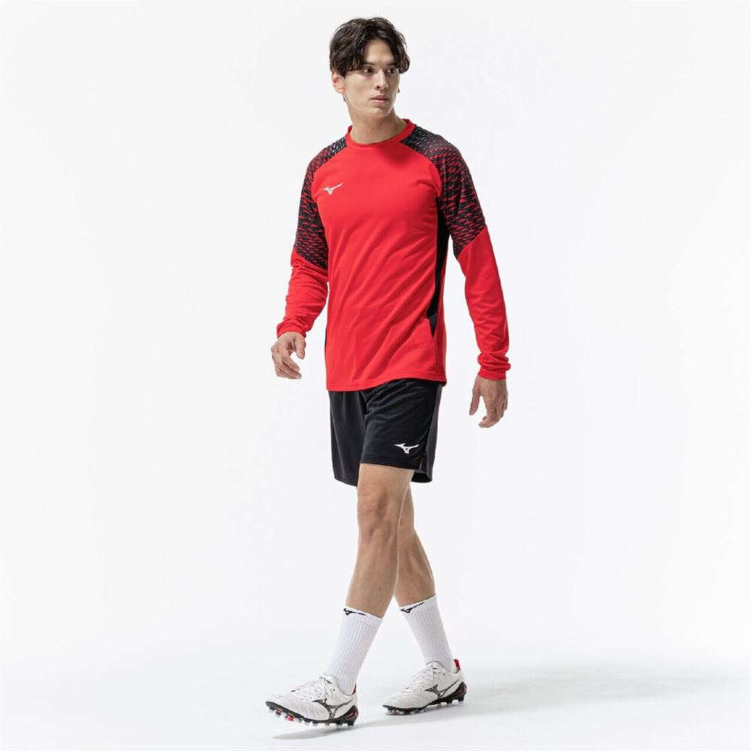 フィールドシャツ(長袖) チャイニーズレッド×ブラック XL