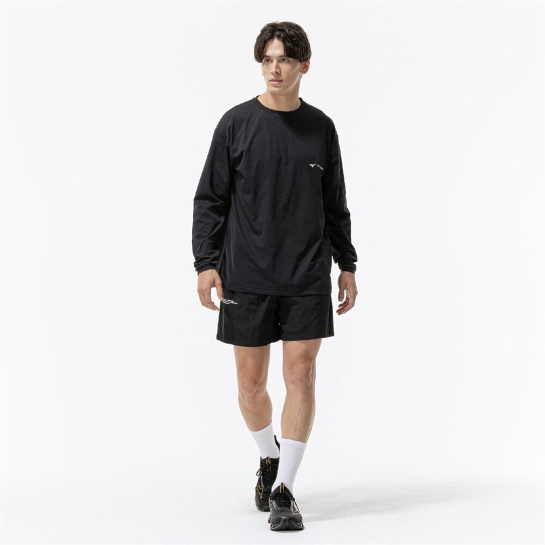 ストレッチソフトドライTシャツ(長袖) ブラック XL