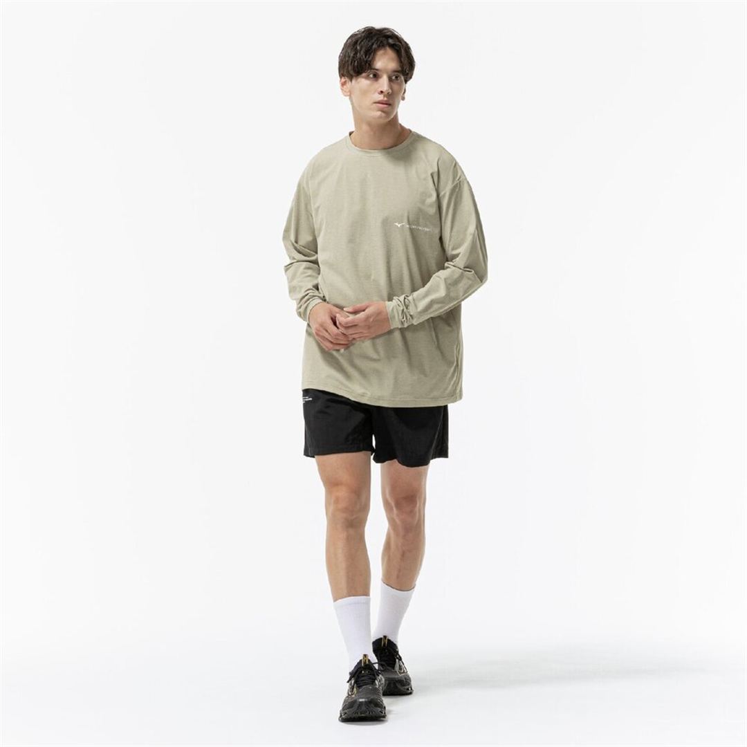 ストレッチソフトドライTシャツ(長袖) エルムベージュ XL