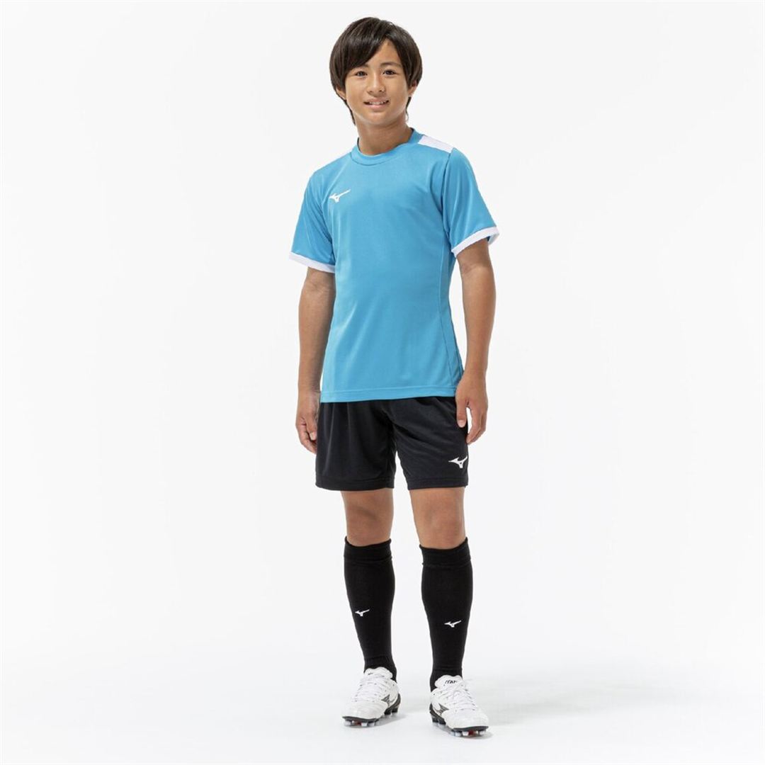フィールドシャツ サックス×ホワイト 160