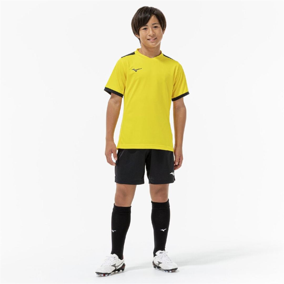 フィールドシャツ サイバーイエロー×ブラック 120