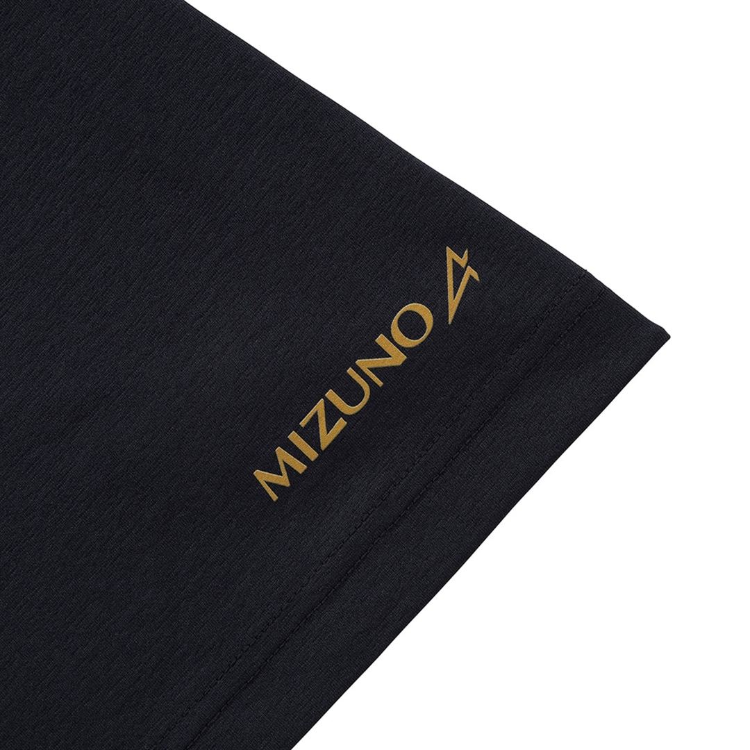 ミズノアルファ プリントTシャツ ブラック XL