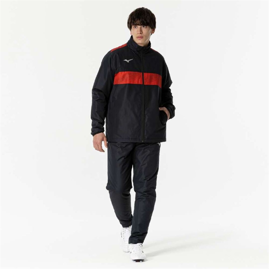 ウォーマーシャツ ブラック×チャイニーズレッド XL
