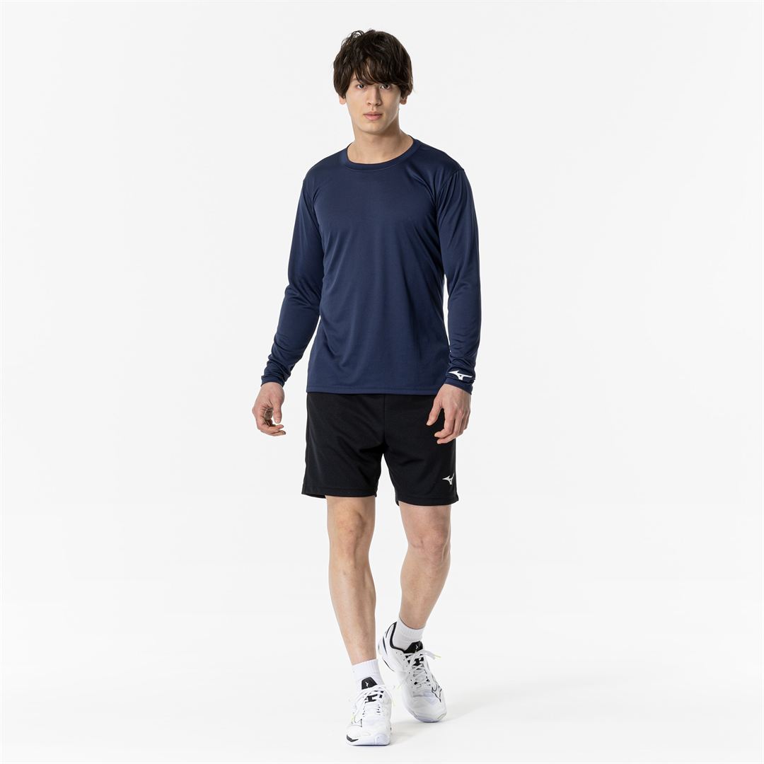 プラクティスシャツ(長袖／バレーボール) ドレスネイビー 2XL