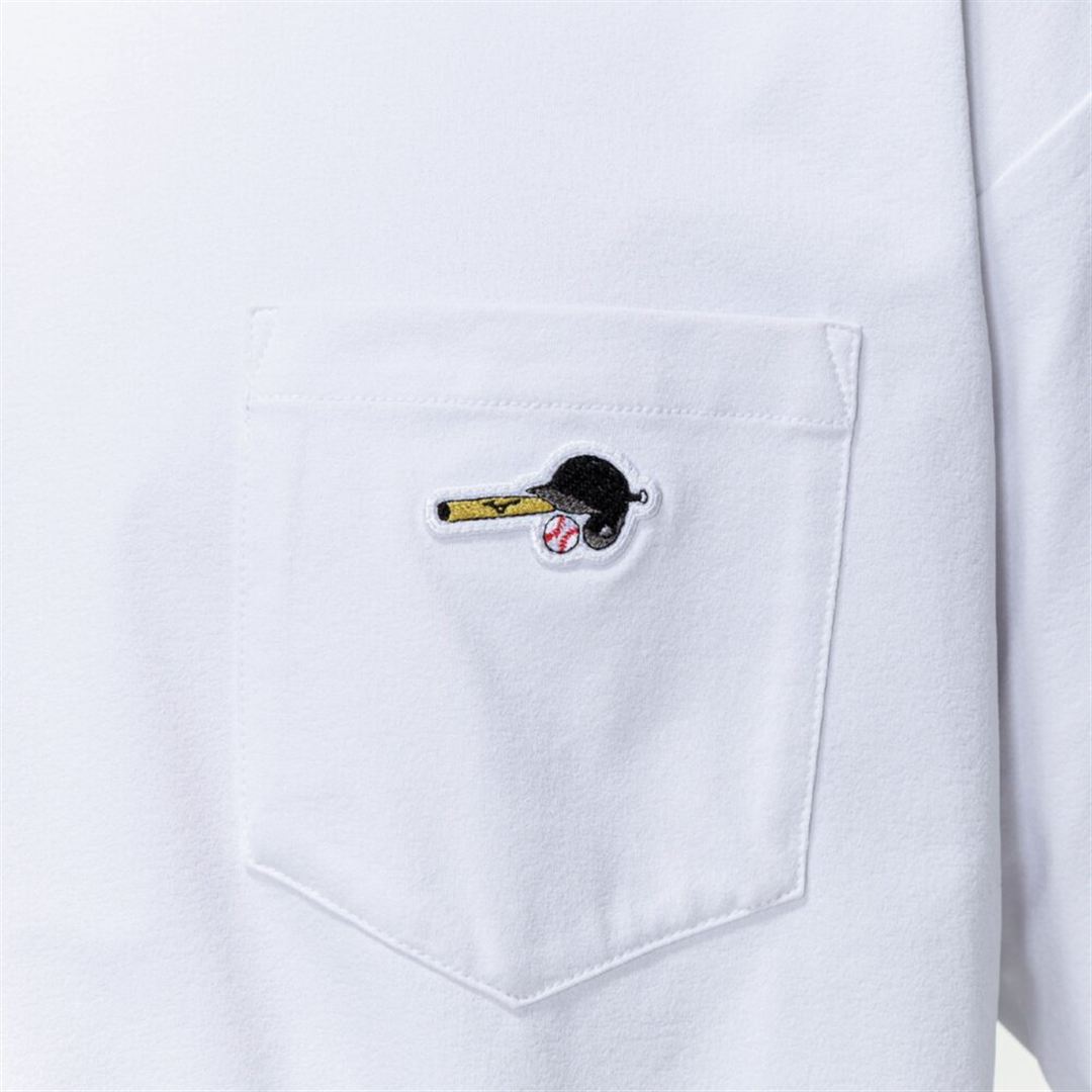 【ミズノ直営限定】ワンポイントロゴ ロングTシャツ ホワイト S