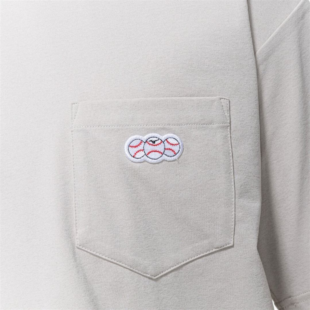 【ミズノ直営限定】ワンポイントロゴ Tシャツ(ワイドシルエット) シルバークラウド O