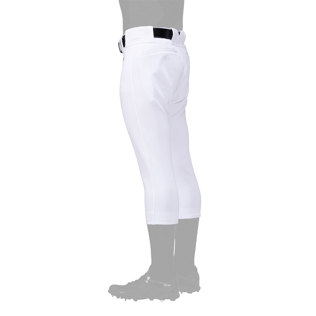 【ミズノ直営限定／ミズノプロ】強伸 ストレッチパンツ／レギュラーフィットタイプ(ワッペン付き) ホワイト S