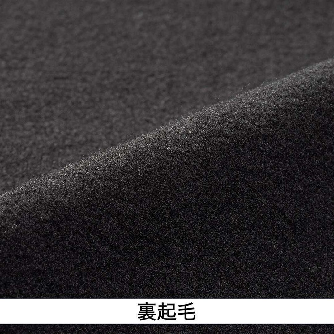 裏起毛ニットジャケット(ハーフZIP) ブラック M