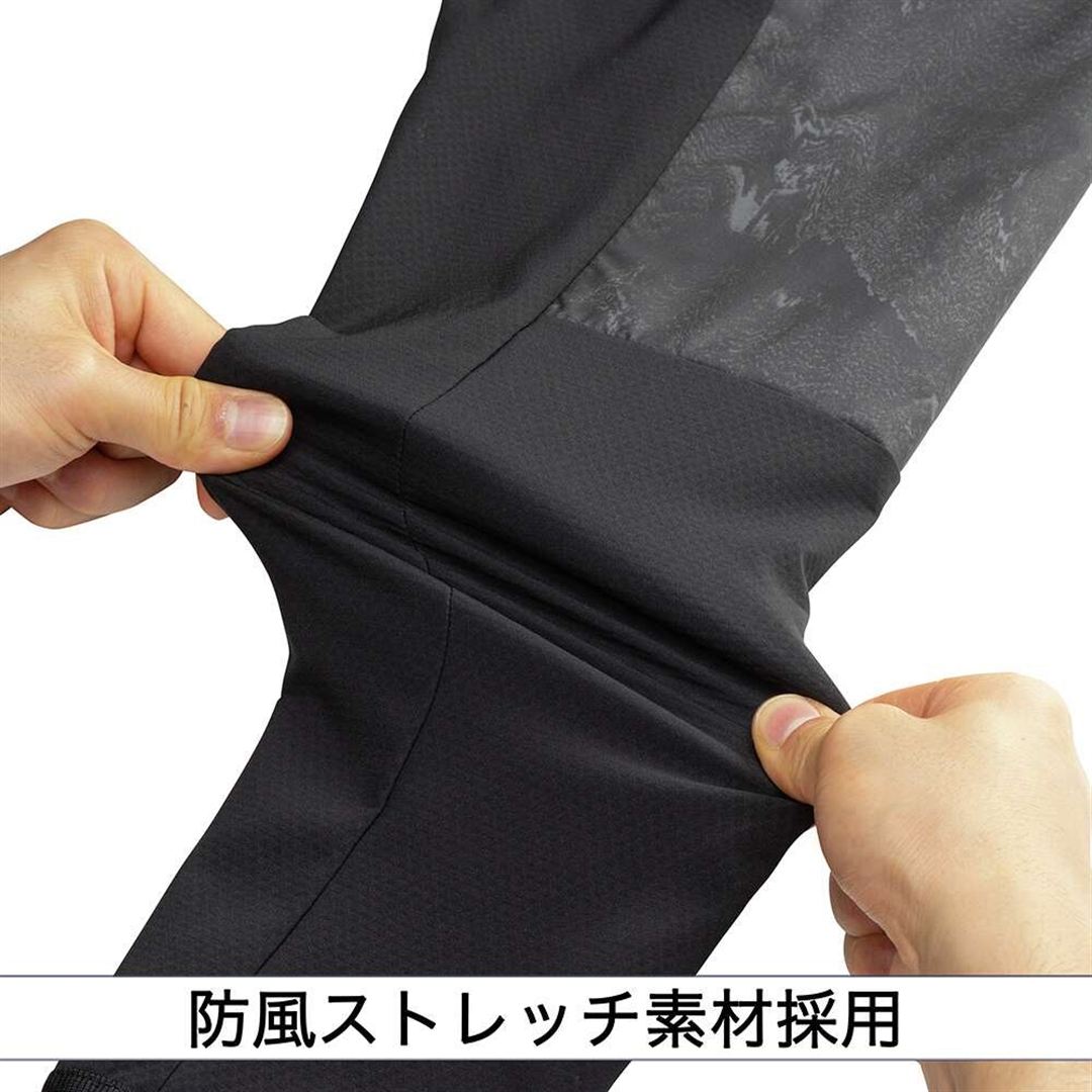 【ミズノプロ／ストレッチ／防風】テックシールドフーディ ブラック S