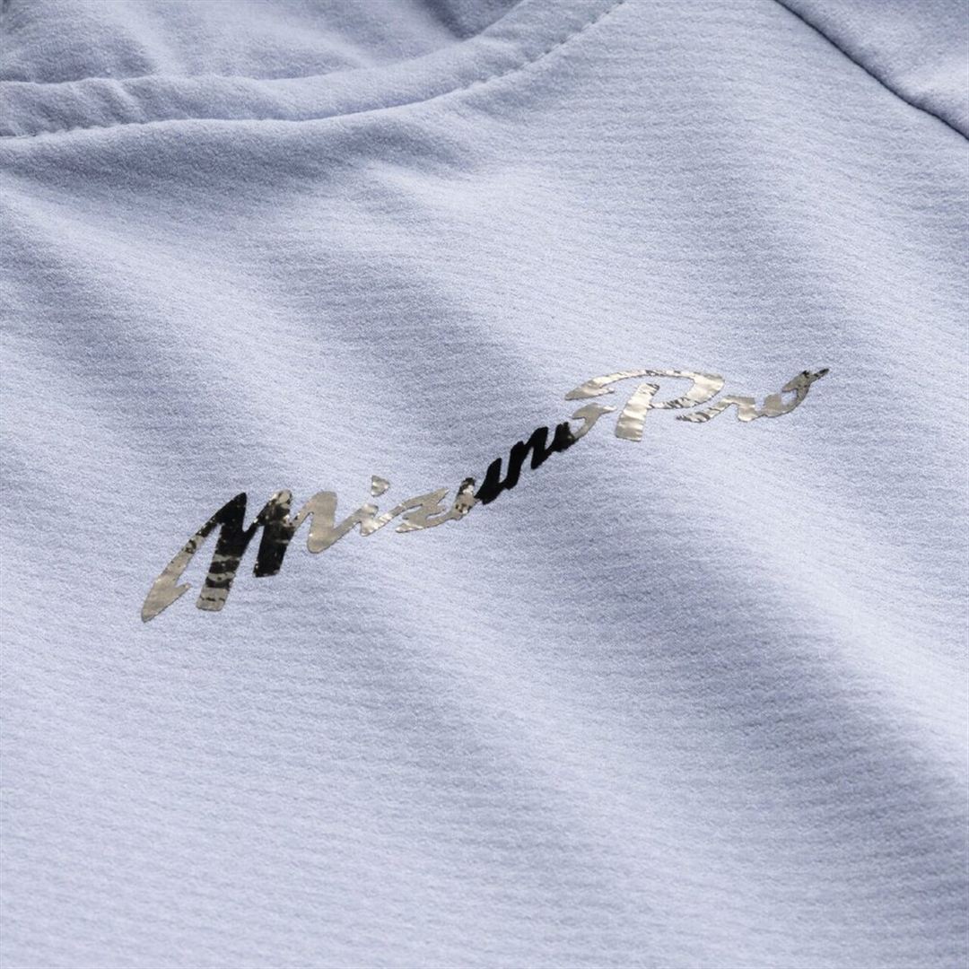 【ミズノプロ／ストレッチ／防風】テックシールドフーディ アイスランディックブルー 2XO