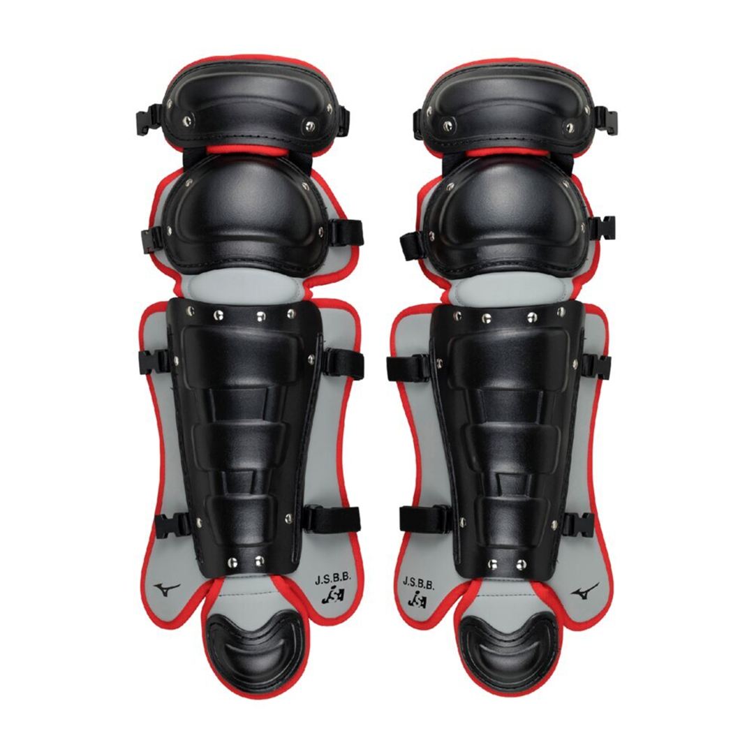 【ミズノ直営限定】軟式用／ゴムソフトボール用捕手防具セット ブラック×レッド