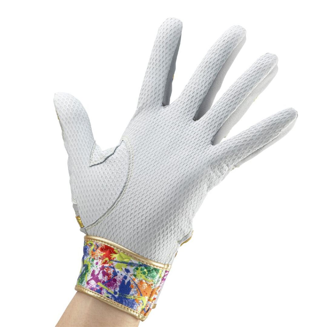 【ミズノ直営限定／ミズノプロ】ネオダイバーシティ シリコンパワーアークDI【両手用】 グレー×ゴールド 25