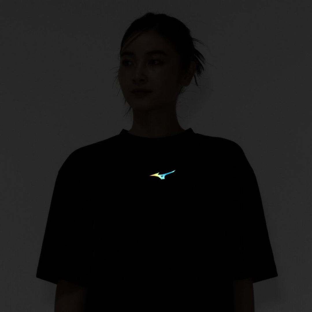 【ミズノ直営限定】シアージャカードTシャツ(ワイドシルエット) ブラック S