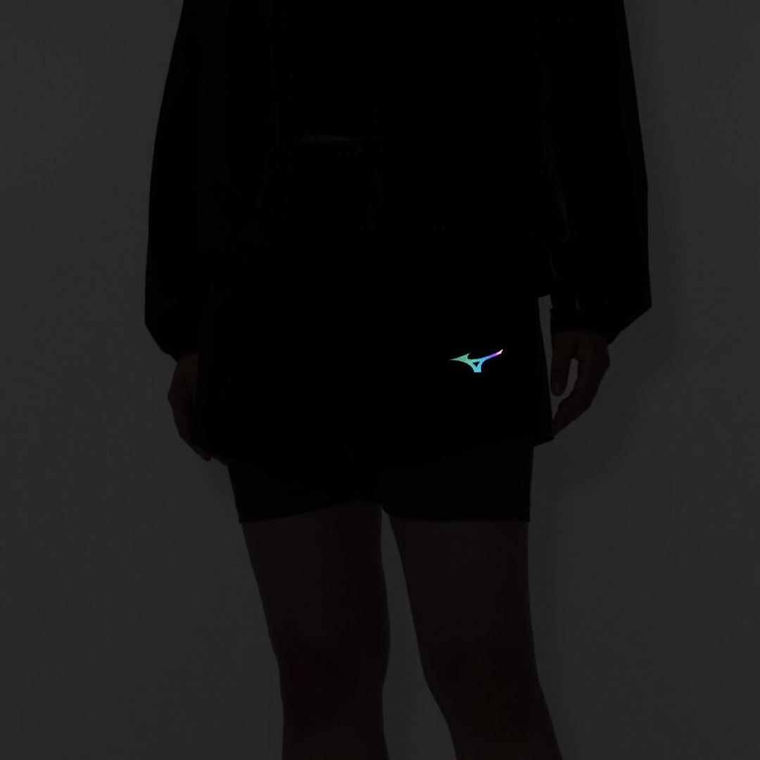 【ミズノ直営限定】ハイブリッドストレッチシアーショートパンツ ブラック S