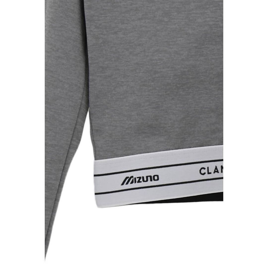 【CLANE】HALF ZIP LONG SLEEVE TOPS グレー杢 1