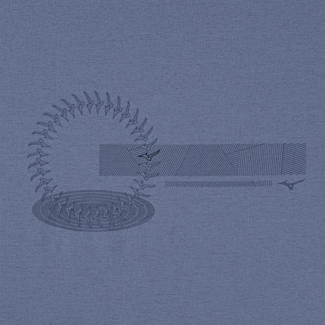 【ミズノ直営限定】ルーズフィットTシャツ ワイルドウインドブルー XS