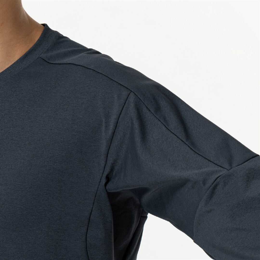 ソフトドライTシャツ(長袖) ダークネイビー XL