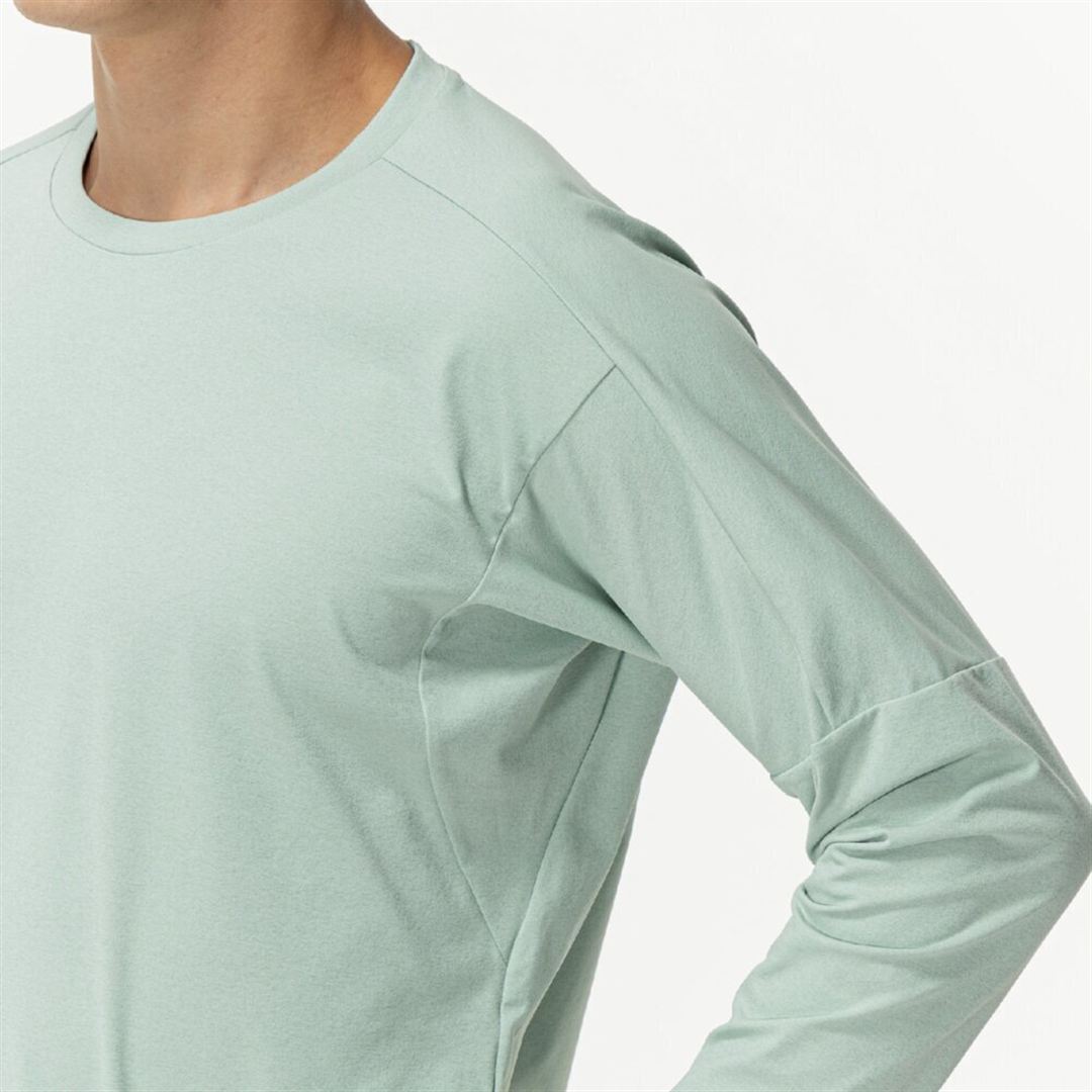 ソフトドライTシャツ(長袖) フロスティグリーン XL