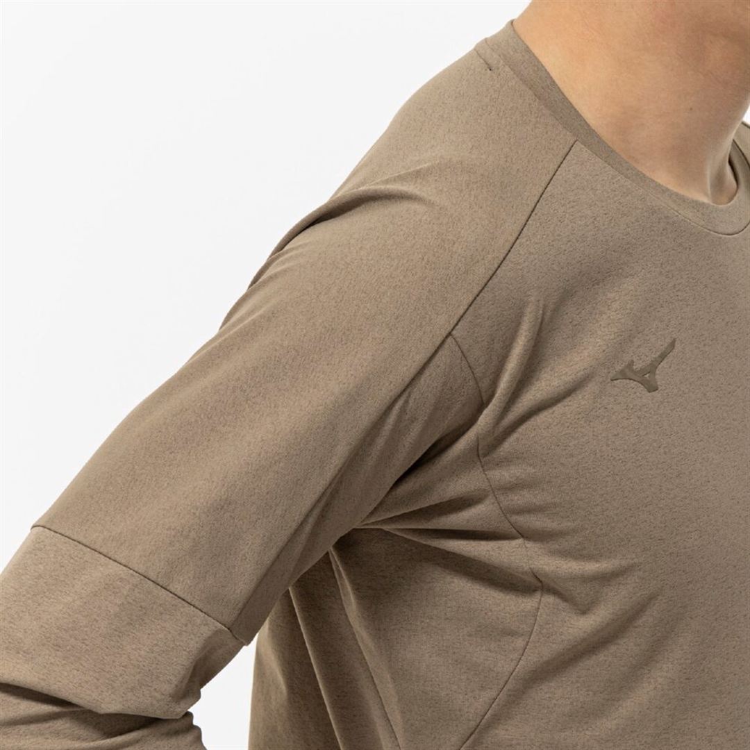 ソフトドライTシャツ(長袖) キャメル XL