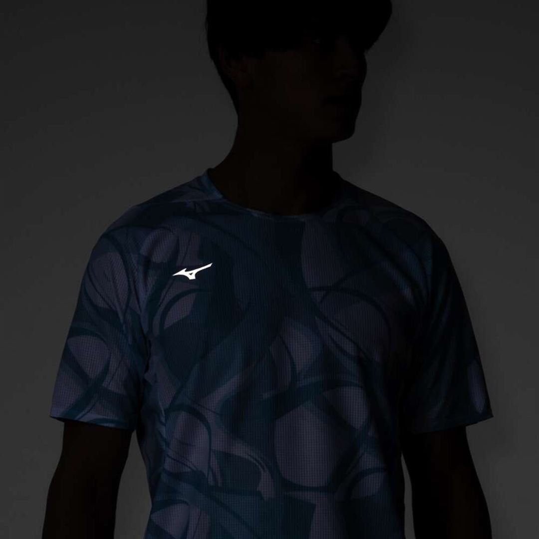 【汗処理／通気】ドライエアロフローTシャツ ライトブルー S