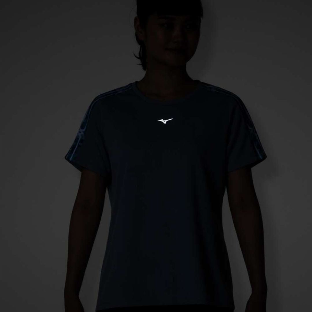 【汗処理／通気】ドライエアロフローTシャツ グレイシアブルー S