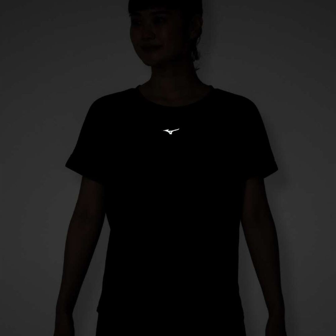 【汗処理／通気】ドライエアロフローTシャツ ブラック S