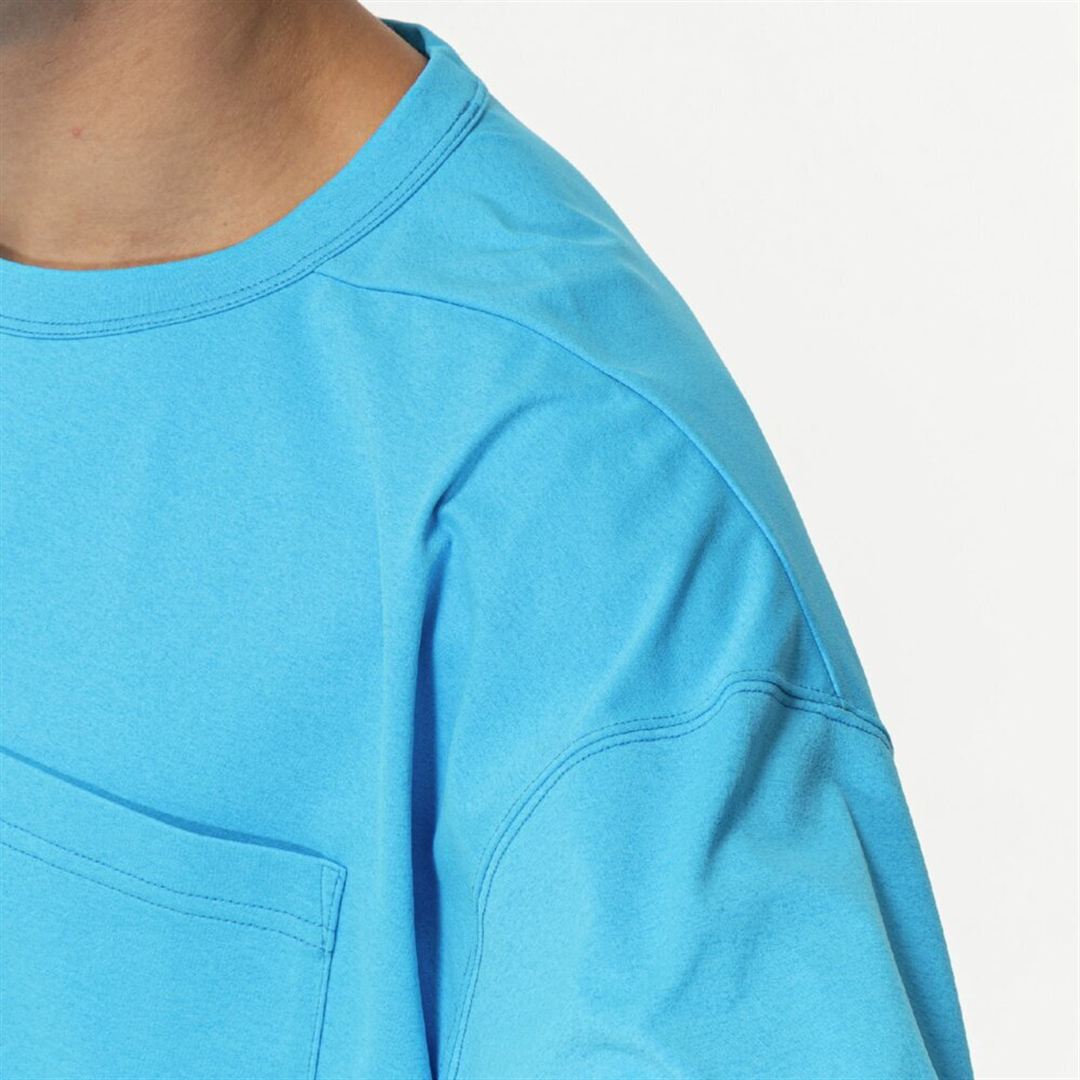 ソフトドライTシャツ(長袖) ブルー XL