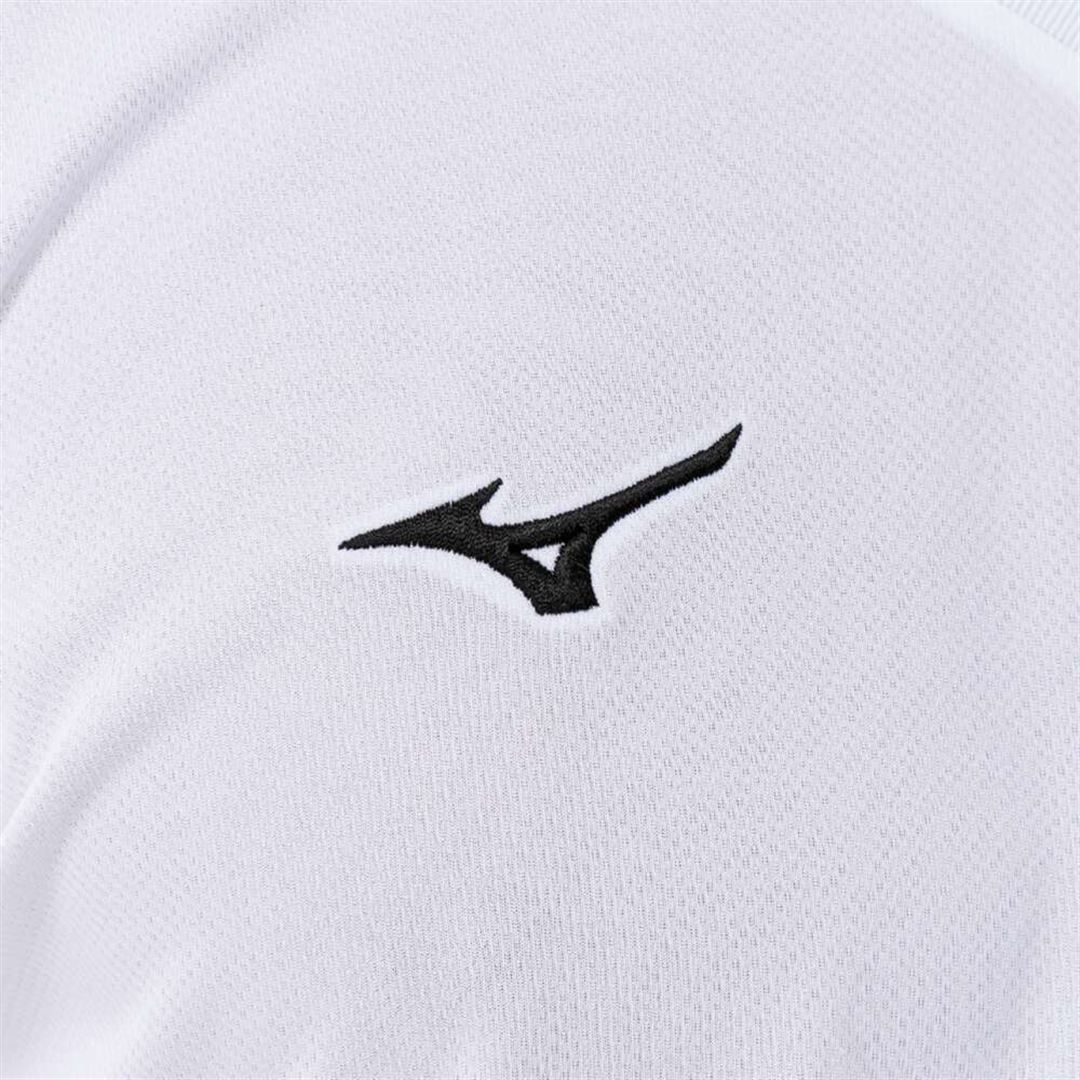 ナビドライTシャツ(半袖／Vネック) ホワイト×ブラック XL