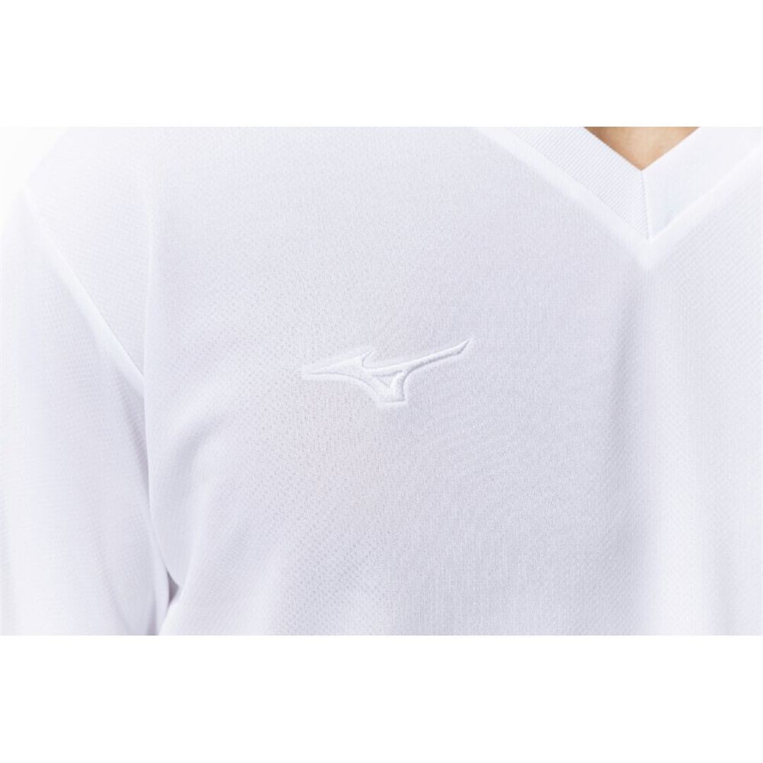ナビドライTシャツ(半袖／Vネック) ホワイト×ホワイト XL
