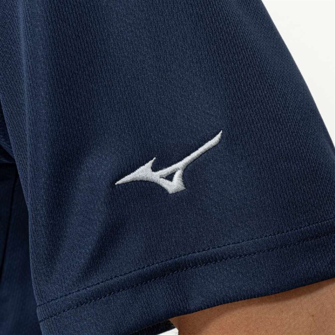 ナビドライポロシャツ(半袖) ドレスネイビー×シルバー XL