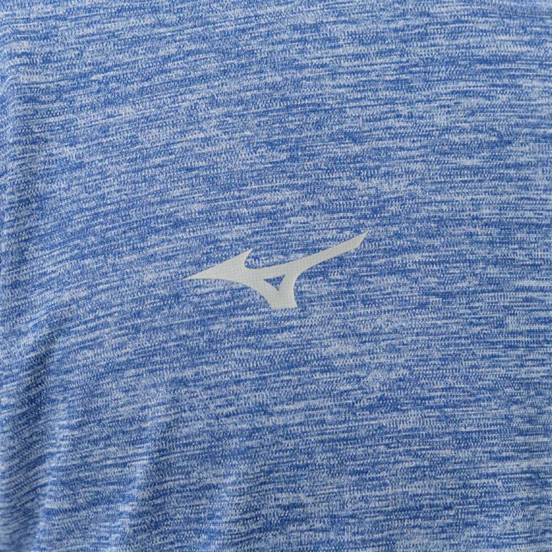 ナビドライTシャツ(半袖／杢調) ライトネイビー杢×ライトグレー XL