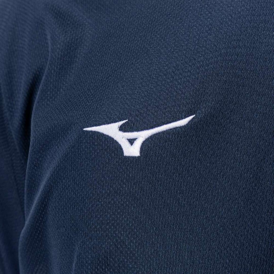 ナビドライTシャツ(半袖／切替) ドレスネイビー×ホワイト XL