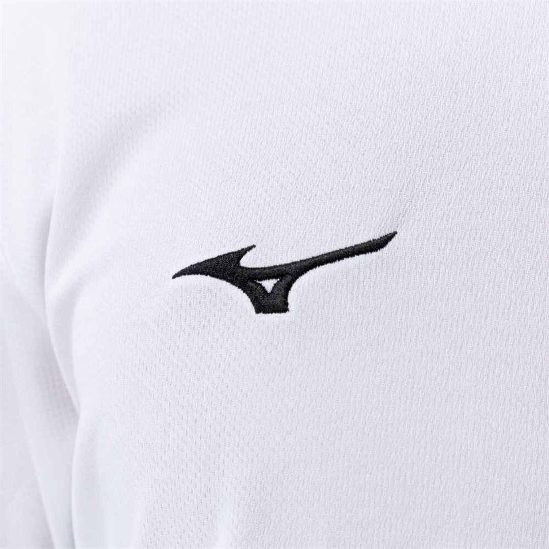 ナビドライTシャツ(長袖／切替) ホワイト×ブラック S