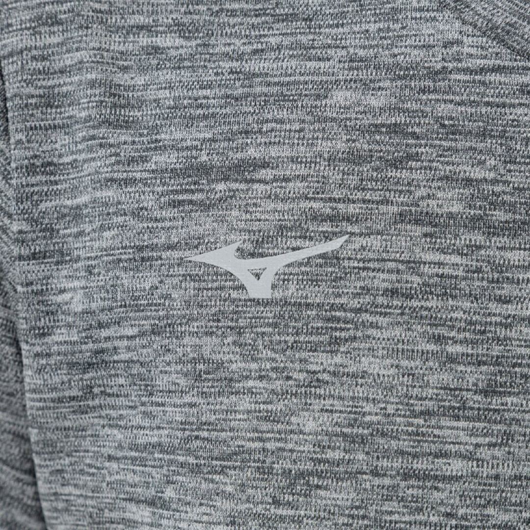 ナビドライTシャツ(半袖／杢調) ライトグレー杢×ライトグレー XL