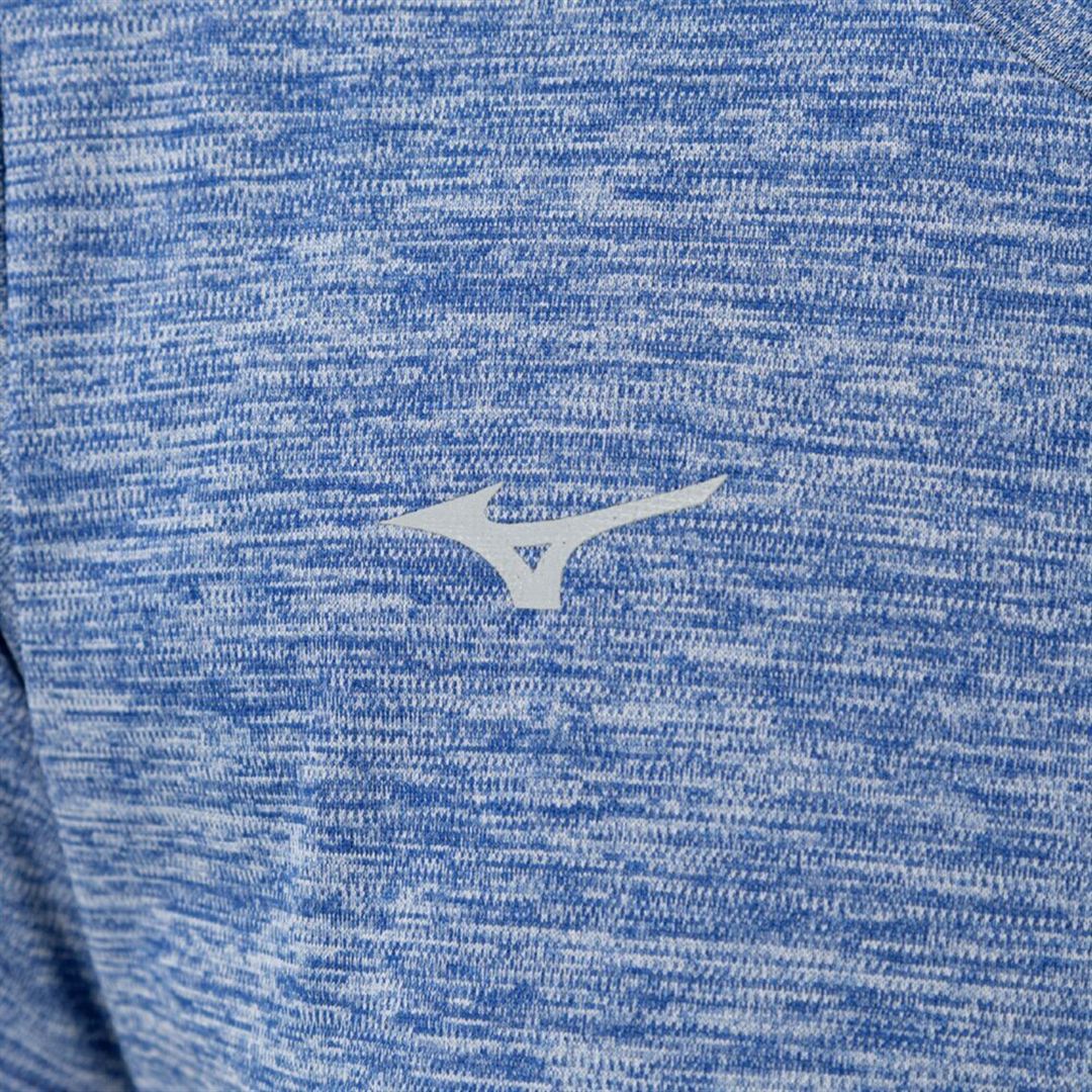 ナビドライTシャツ(半袖／杢調) ライトネイビー杢×ライトグレー S