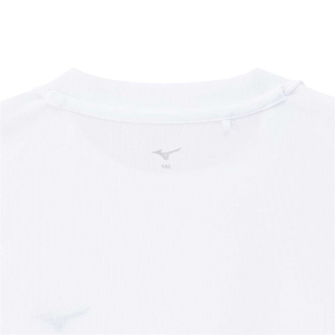 ナビドライTシャツ(半袖／丸首) ホワイト×ブラック 160