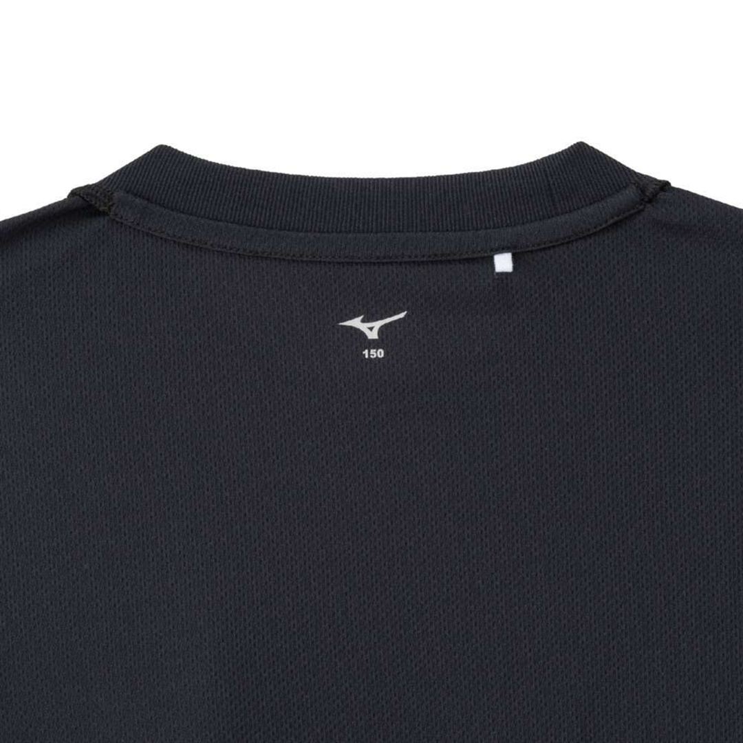 ナビドライTシャツ(半袖／丸首) ブラック×ホワイト 160