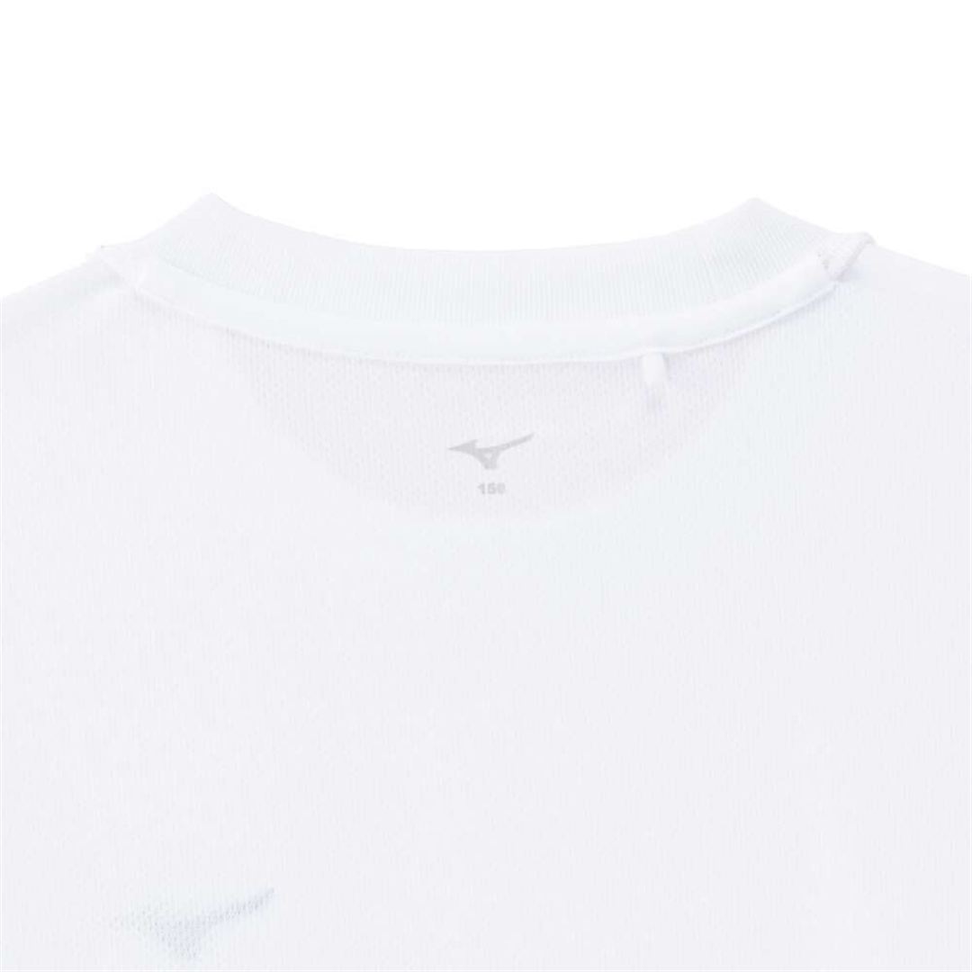 ナビドライTシャツ(長袖／丸首) ホワイト×ブラック 130
