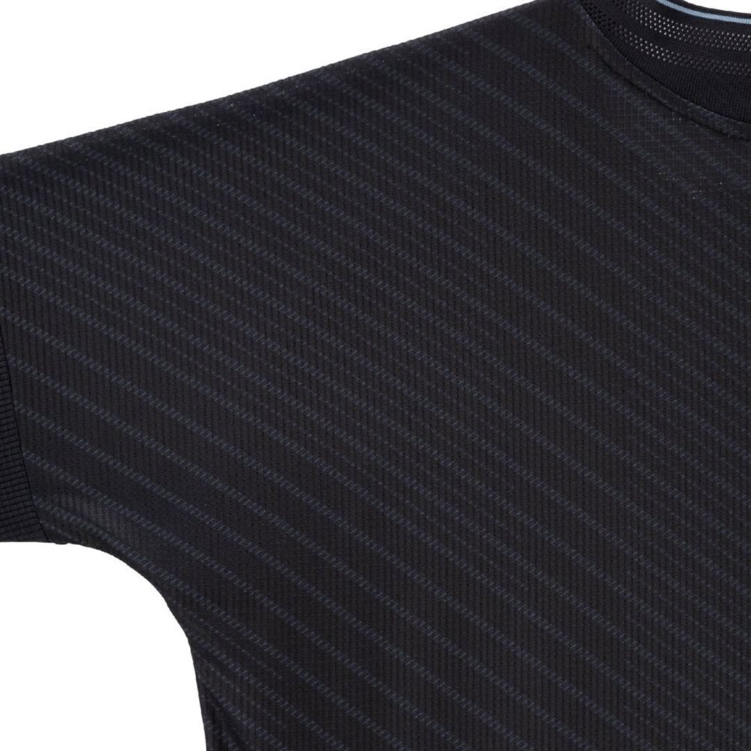 【汗処理／通気】ドライエアロフローTシャツ(長袖) ブラック S