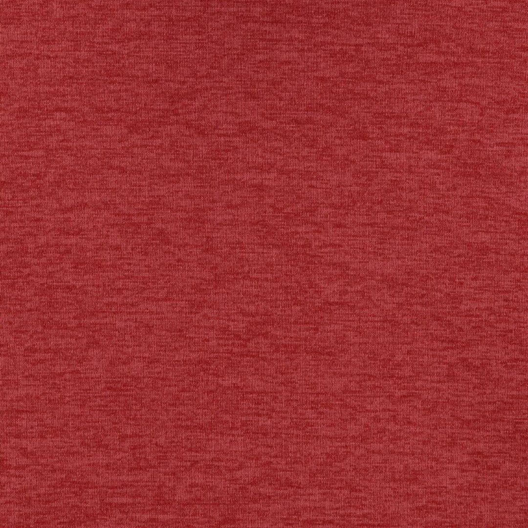 ストレッチフリースハイネックTシャツ(長袖) ワインレッド杢 XL