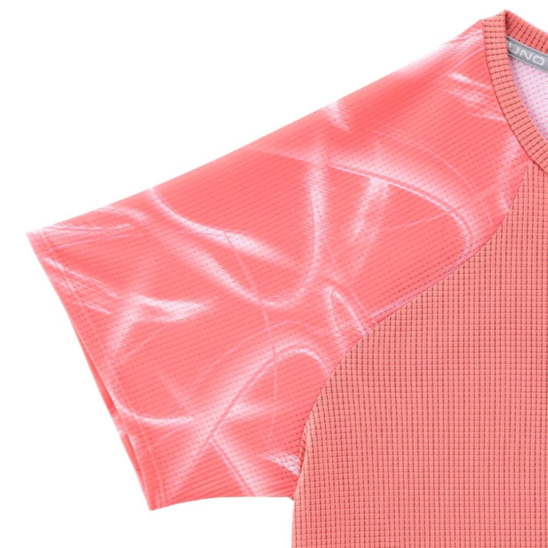 【汗処理／通気】ドライエアロフローTシャツ カリプソピンク S