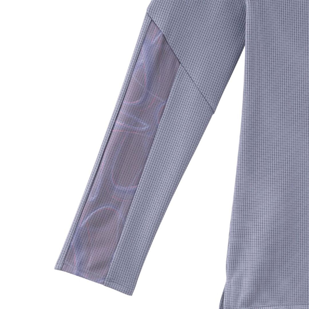 【汗処理／通気】ドライエアロフローTシャツ(長袖) グラナイトグレー L