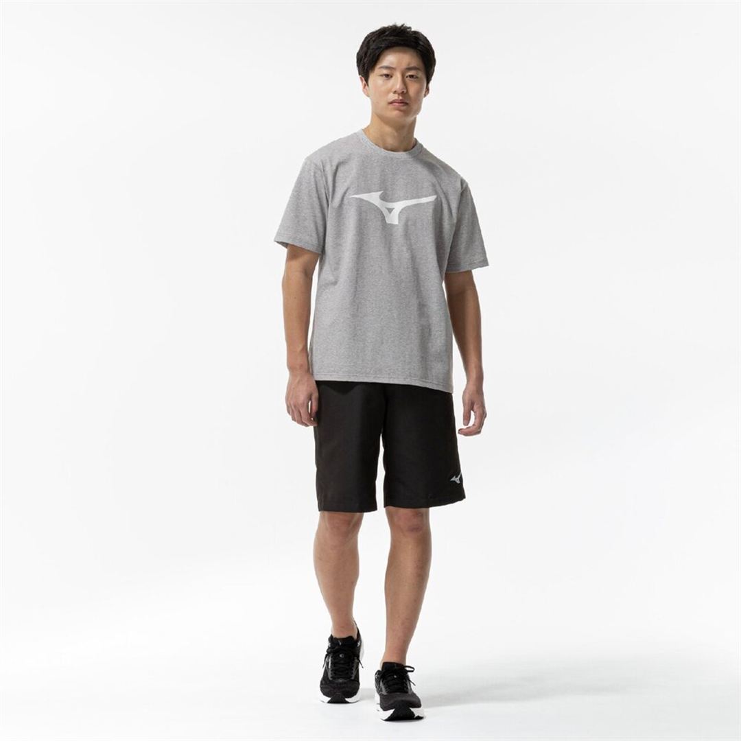 【ミズノ直営限定】THE MZ TEE ビッグロゴTシャツ 杢グレー XL