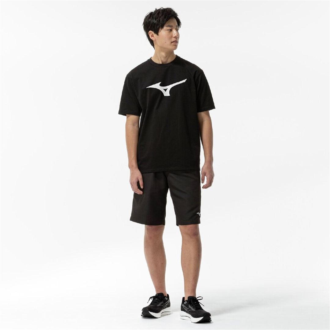 【ミズノ直営限定】THE MZ TEE ビッグロゴTシャツ ブラック XL