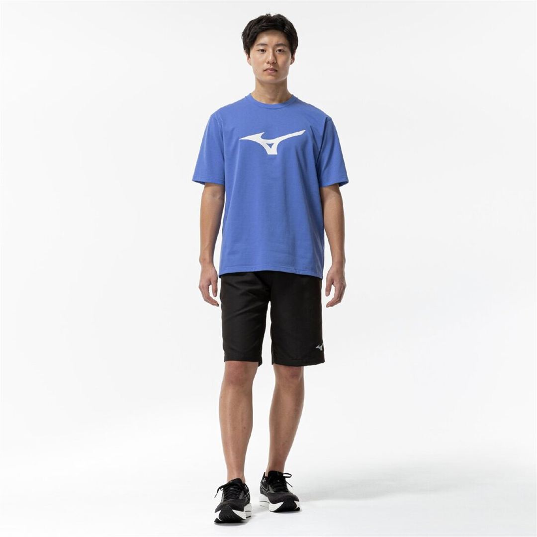 【ミズノ直営限定】THE MZ TEE ビッグロゴTシャツ マリンブルー XL