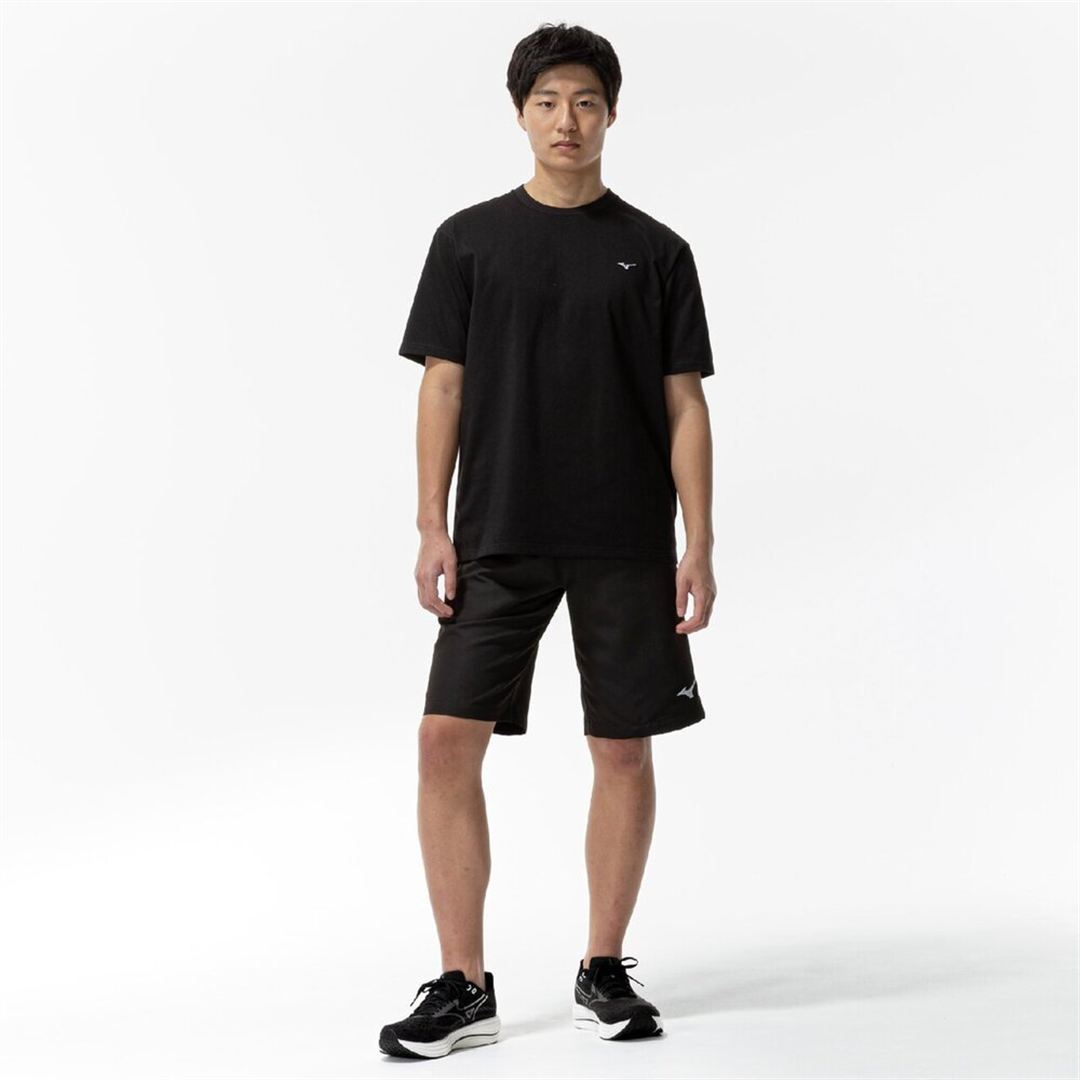 【ミズノ直営限定】THE MZ TEE ワンポイントロゴTシャツ ブラック XL