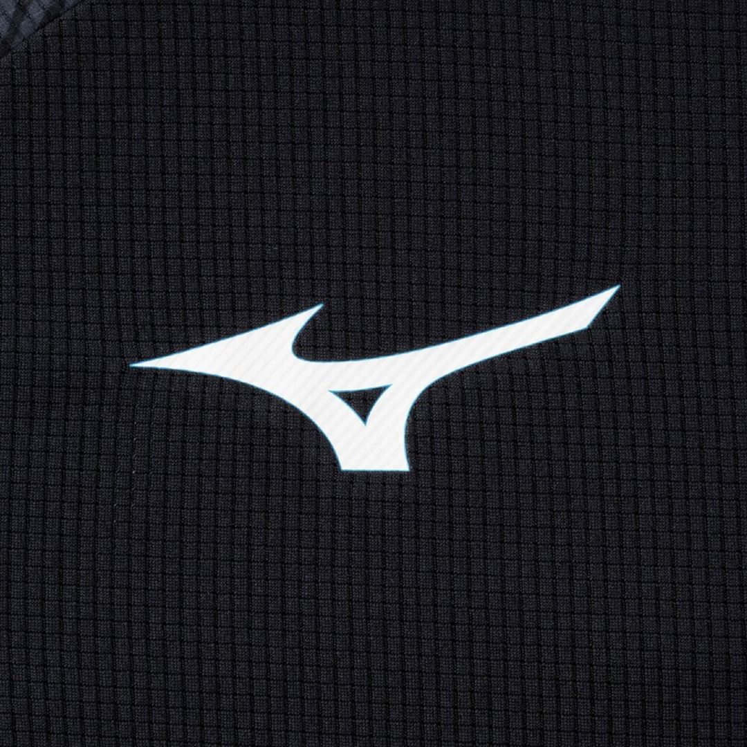 【汗処理／通気】ドライエアロフローTシャツ(長袖) ブラック S