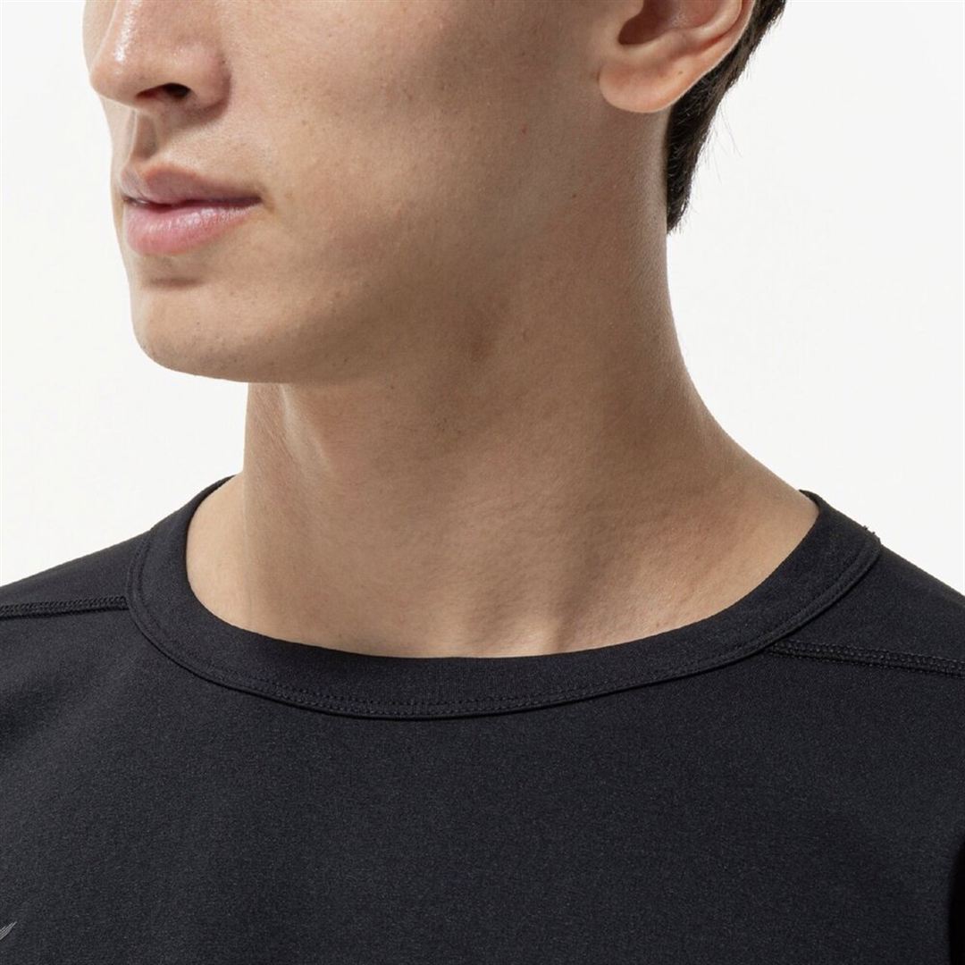 ストレッチソフトドライTシャツ(長袖) ブラック XL